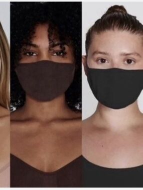 X 2 SKIMS Face Masks - Cocoa/Onyx